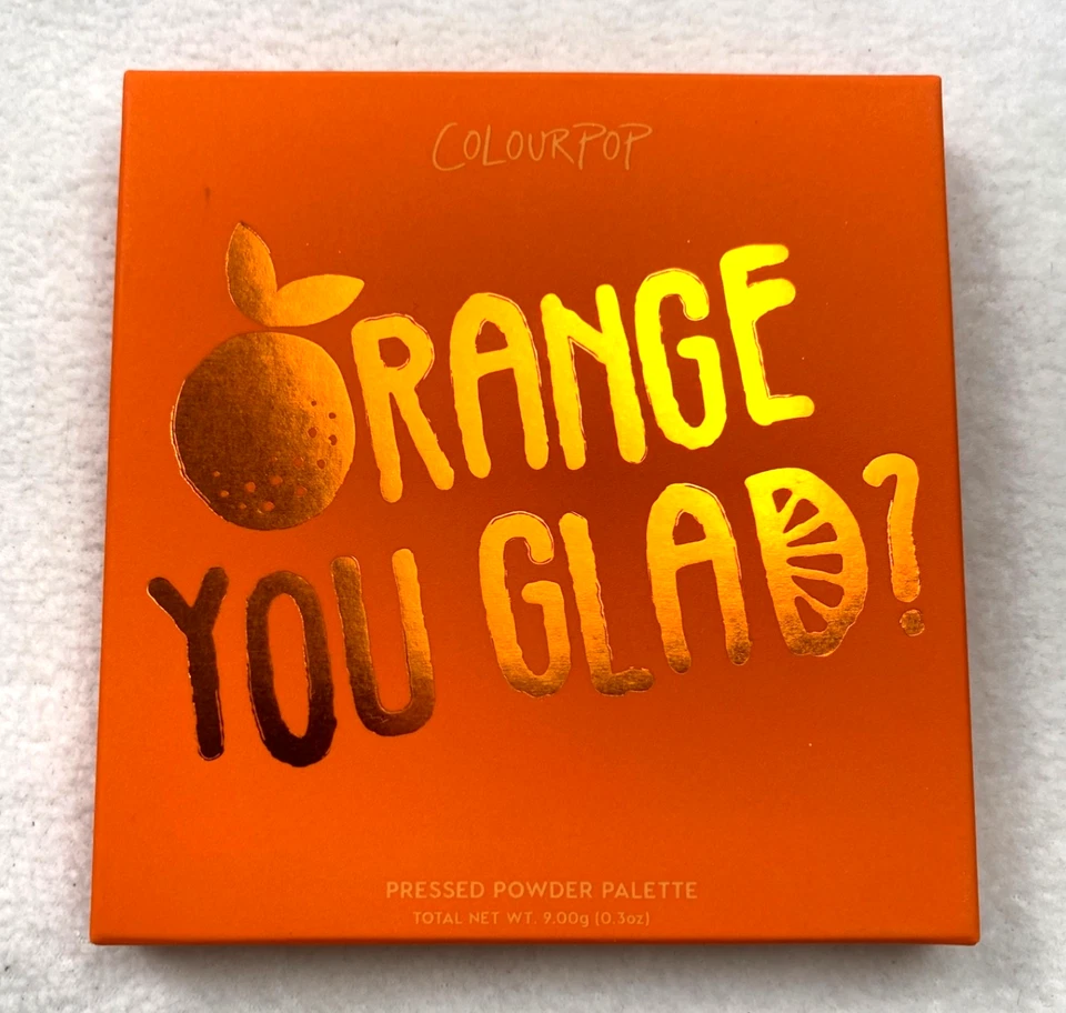 Colourpop Orange You Glad? Pressed Powder 9 Pan Eyeshadow Palette 0.3oz with Box - Image 1 of 4