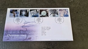 GB FDC 2003 Weihnachten Ersttagsbrief ED PMK - Bild 1 von 2