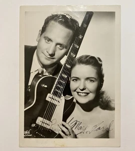 VTG LES PAUL MARY FORD AUTOGRAPH SIGNED PROMO PHOTO GUITAR COUNTRY MUSIC 5”x7 - Picture 1 of 4