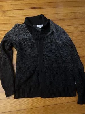 Cárdigan de hombre Calvin Klein pesado gris y negro degradado talla mediana  Foto 1 de 4