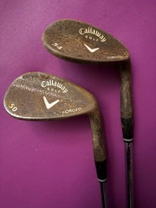 CALLAWAY FORGED TRUSTY RUSTY 56 & 50 Degree STEEL SHAFT True Temper Excellent - Picture 1 of 5