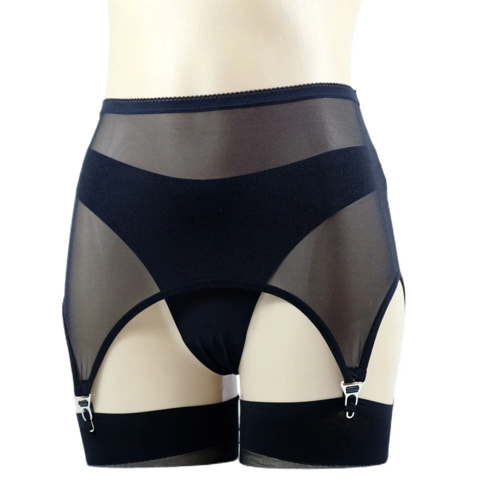 NEW Strumpfhalter Metallschnalle Strapsgürtel Dessous Hüfthalter Strapse Spitze - Bild 1 von 4