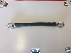 TIMES® 6" LMR400UF Antenna Jumper Patch Coax Cable PL-259 Connectors CB HAM GPS - Picture 1 of 4