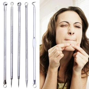 5 PCS set - Blackhead Whitehead Pimple Spot Comedone Acne Extractor Remover Popp - Picture 1 of 4