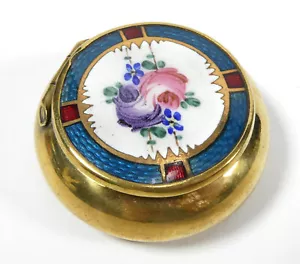 Enamel Pill Box Approx. 1900 - Picture 1 of 8
