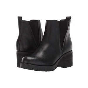 MIA Women's Jody Chelsea Boots Size 9 Medium Black Vegan Leather Lug Sole NIB - Picture 1 of 14