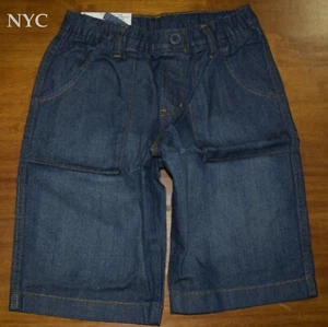 Kids Uniqlo Easy Half Pants Denim Medium Blue - Picture 1 of 4