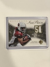 2006 Upper Deck Ultimate Collection Stat Patch 35/50 Larry Fitzgerald Cardinals