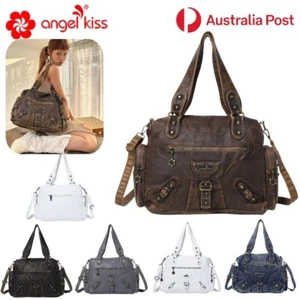 AngelKiss Women Handbag Y2K Large Capacity Vintage Crossbody Handle Shoulder Bag - Picture 1 of 24