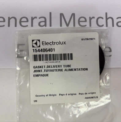 New OEM Genuine Electrolux Dishwasher Top Delivery Tube Gasket Seal  154406401 - Image 1 of 2