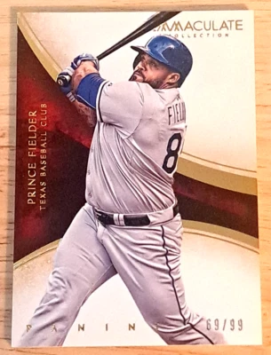 Prince Fielder /99💎👀- 2014 Immaculate Collection - Rangers - Image 1 of 3