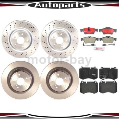 Pastillas de freno delanteras traseras y rotores para Mercedes-Benz CL550 2008 2007 Brembo Foto 1 de 4