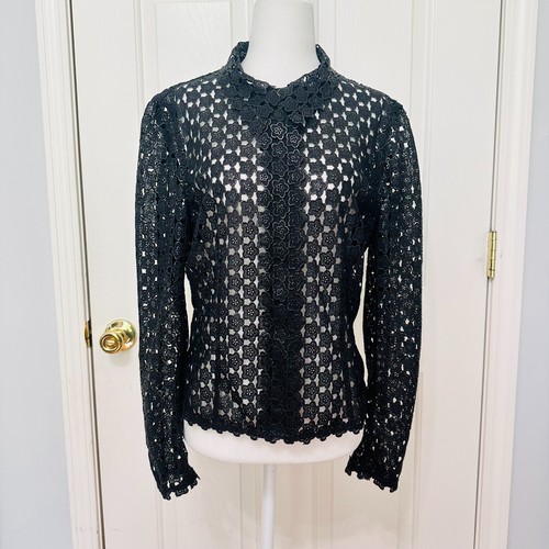 MOSCHINO GIACCA DA SERA FLOREALE METALLICA ECONOMICA E CHIC VINTAGE RARA TAGLIA 12