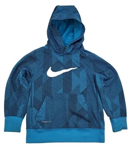 Nike Boys Therma-Fit Pullover Hoodie Sweatshirt Blue Size Youth Small - Picture 1 of 5