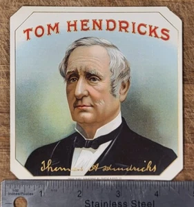 ADVERTISING Label Cigar Outter Tom Hendricks - Picture 1 of 1