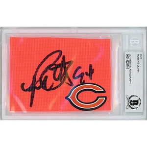 Robert Quinn Signed End Zone Pylon Chicago Bears Beckett BAS Slabbed Cut COA - Picture 1 of 5