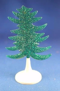 O/S - Plasticville - #CT-6 Translucent Green Evergreen Tree - HTF - Excellent - Picture 1 of 7