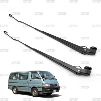 For Toyota Hiace RHD Driver 1998 04 Pair Metal Windshield Wiper Arms Assembly Foto 1 de 4