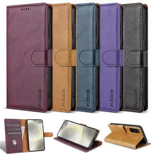 Wallet Flip Case Stand Cover For Samsung S25 S24 Ultra S23FE S22 S21 S20 S10Lite - Picture 1 of 17