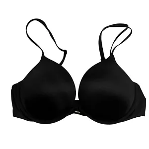 VICTORIAS SECRET Sujetador Push Up Negro Muy Sexy Detalle Estrás Ajustable Talla 32C - Imagen 1 de 9
