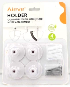 New! 4 Pack Organizer Holder For Kitchen Aid Mixer Attachments (B6) FREE SHIP! - Picture 1 of 3