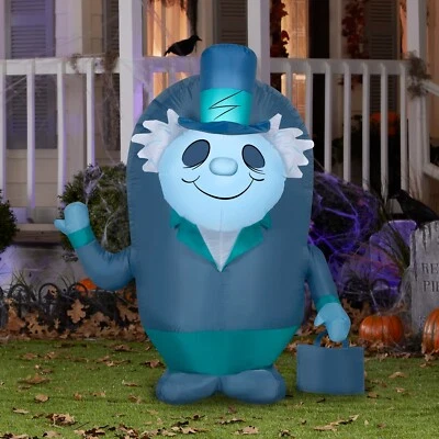 Mansión embrujada inflable soplada por aire autostop fantasmas Disney decoración de Halloween Foto 1 de 3