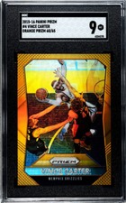 2015-16 Panini Prizm VINCE CARTER #4 Orange Refractor /65 Grizzlies *SGC 9 MINT*