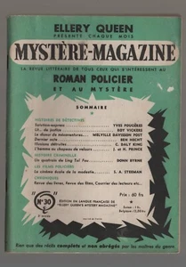 MYSTERE MAGAZINE n°30 JUILLET 1950 FOUGERES-ROY VICKERS-M.D. POST-BEN HECHT - Imagen 1 de 2