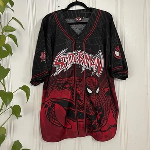Vintage Y2K Herren Marvel Comics Amazing SpiderMan Baseball Trikot Gr. XL (2002) - Bild 1 von 10
