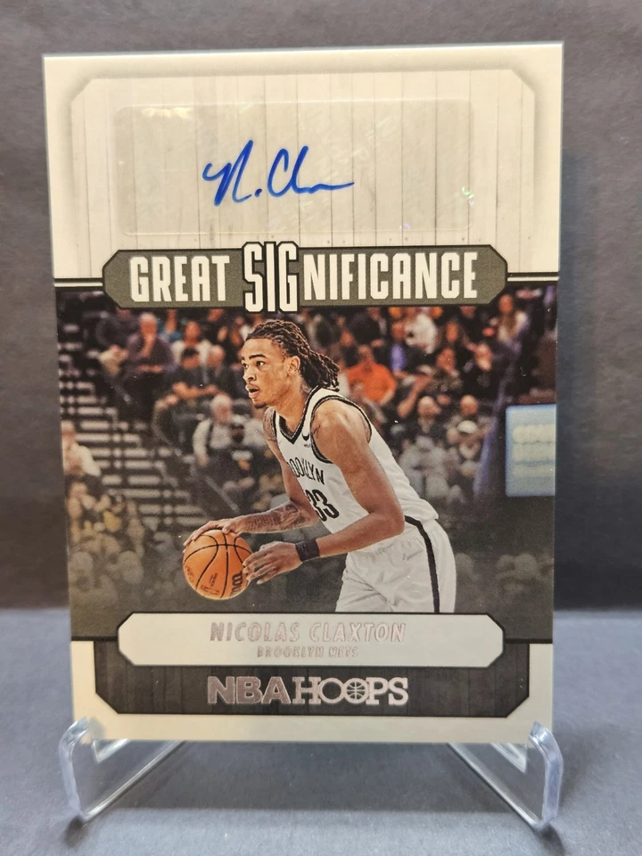 2022-23 Panini NBA Hoops Great Significance Nicolas Claxton #GS-NCX  Autograph - Image 1 of 4