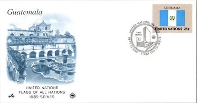 Vintage FDC United Nations New York City Postmark Scott #556 Flag Of Guatemala - Image 1 of 4