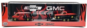 M2 MACHINES AUTO HAULERS CHASE 73 CHEVY G10 & 76 GMC SIERRA GRANDE 15 SQUAREBODY - Picture 1 of 2