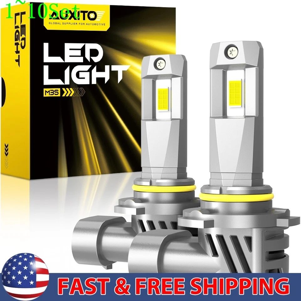 LED Headlight Bulbs 9005 Conversion HB3 High Low Beam Bright White 1-10Set - Image 1 of 4
