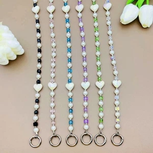 Hanging Decoration Pearl Bead Phone Strap Phone Anti Loss Lanyard Bag - Photo 1 sur 12