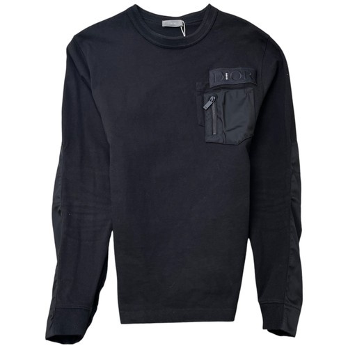 Maglione Dior Uomo x Sacai Logo Targa Nero XS