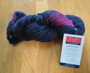 Zen Yarn Garden- Superfine Glitter Yarn OOAK - Picture 1 of 3