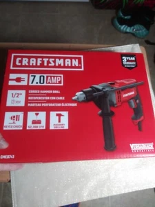Craftsman Hammer Drill Corded 7.0 AMP 1/2" (13mm) New In Box - Picture 1 of 5