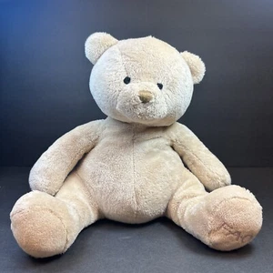 FAO Schwarz Tan Teddy Bear Stuffed Animal Bean Filled Plush Soft Toy Toys R Us - Picture 1 of 12