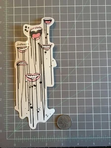 2007 Rare Vintage Birdhouse Skateboard Sticker Ragdoll "Liar's Laughter" Mouth - Bild 1 von 2