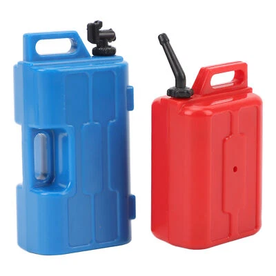 Red And Blue 1/10 Scale Simulation Gas Fuel Tank Can Set Plastic Mini Fuel BT - Image 1 of 4