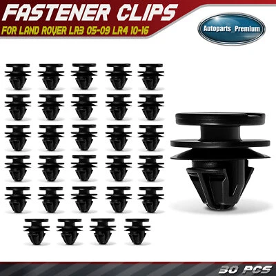 Clip de retención de molduras de apertura de rueda de nailon de 30 piezas para Land Rover LR3 LR4 10-16 Foto 1 de 4