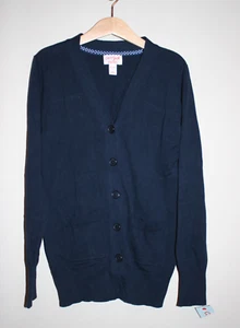 NEW Girls Cat & Jack Cardigan Sweater Navy Blue School Uniform 7/8 - Picture 1 of 2