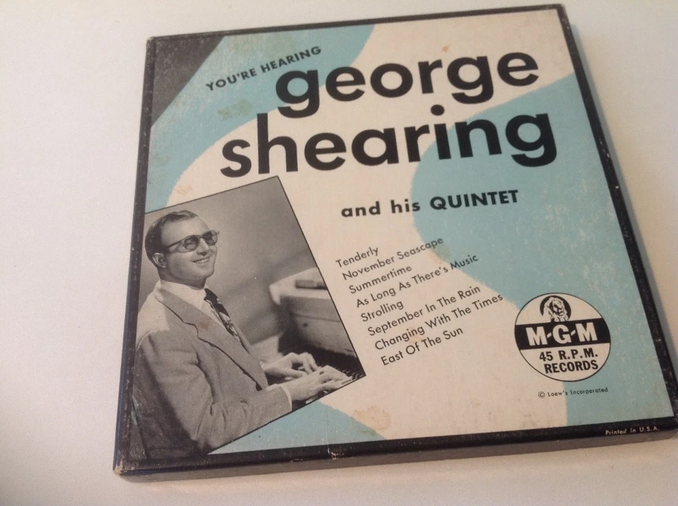 GEORGE SHEARING QUINTET "YOU'RE HEARING..." MGM K-55 (1949) 4-45's BOX SET (VG+) - Image 1 of 4