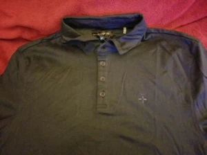 Vince Camuto Neu mit Etikett Herren Midnight Navy flüssige Baumwolle Polo - XXL - Bild 1 von 3