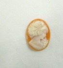 VECCHIO CAMMEO VINTAGE CAMEO ITALIANO PER SPILLA O ANELLO DA MONTARE