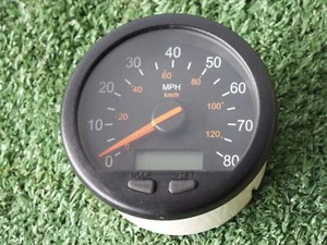 MCI 07-08-2855 Speedometer 0-80 MPH SCU-2 MPH J1939 MCI Black Face / Black Bus P - Foto 1 di 5