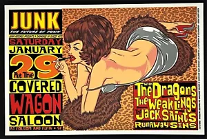 Dragons POSTER Weaklings Jack Saints Runaway Sins Firehouse Siebdruck Sperry - Bild 1 von 1