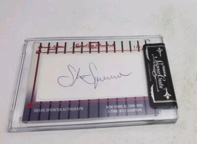 Tristar SignaCuts Baseball Shane Spencer Autograph Card 1/5 - Image 1 of 4