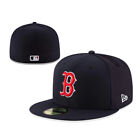 NEW Men's Boston Red Sox Fitted Hat MLB New Era 59FIFTY Baseball Cap