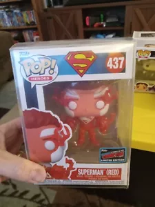 Funko Pop! DC Heroes: SUPERMAN (RED) #437 - NYCC 2022 Official Sticker w/protect - Picture 1 of 1